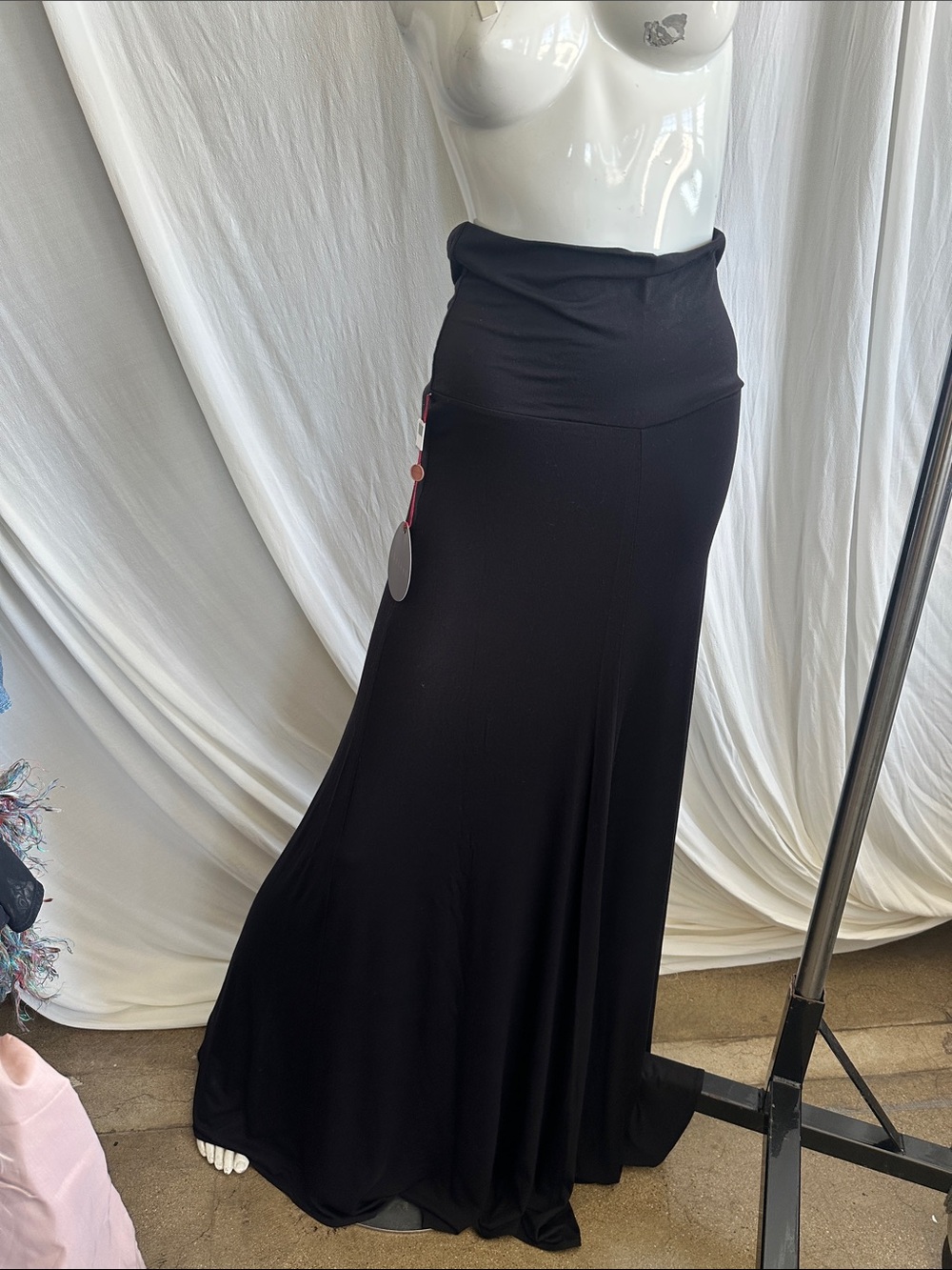 Tall Full Floor Length Maxi A flare Upscale Skirt Multi-seasonal Natural yarn